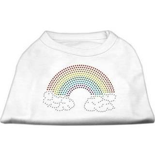 Rhinestone Rainbow Shirts White XS