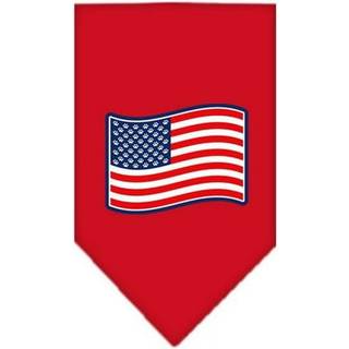 Tassar och ränder skärmtryck bandana röda stora