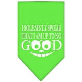 Upp till ingen bra skärmtryck bandana lime grön liten liten