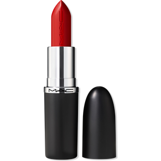 MAC Cosmetics Macximal Sleek Satin Lipstick Left On Red