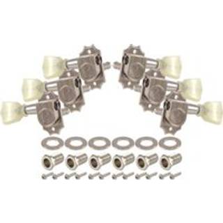 Tuner - Kluson Revolution G Mount Pearloid Button 3/Side Color: Nickel