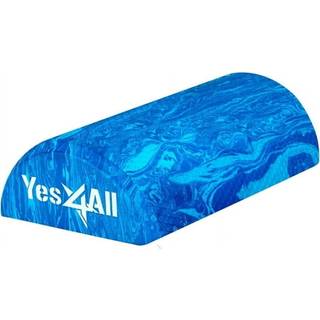 Yes4All EVA Firm Foam Roller til fysioterapi Halv Yoga Back Roller til muskelmassage Lindring af rygsmerter - 12 tommer - Bl