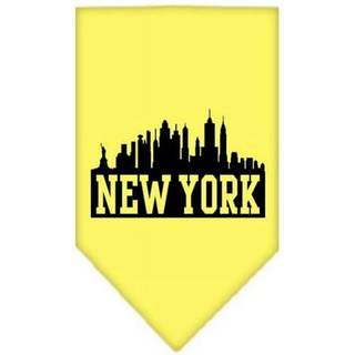 New York Skyline skärmtryck bandana gul liten