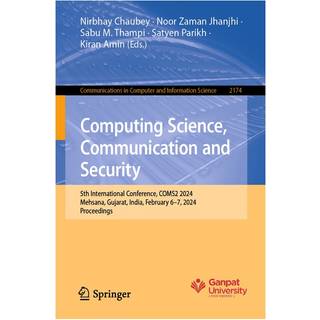 Computing Science, Communication and Security (4, 2024) |