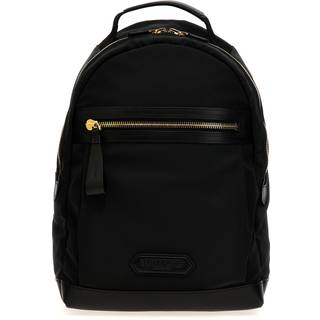 Tom Ford Leather-trimmed backpack - black - One Size