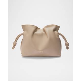 Loewe Flamenco Mini leather clutch - beige - One Size