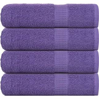 badehåndklæder 4 stk. FROGN lilla 70x140 cm 100% bomuld