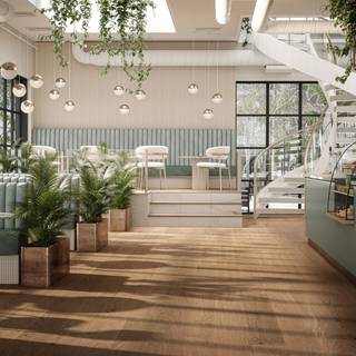 Bjelin Woodura Plank - Eg Hylta Xl, Contrast Desert Matlak