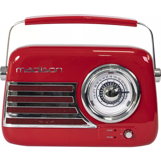 Madison Retro Radio m. Bluetooth og FM (Pink)