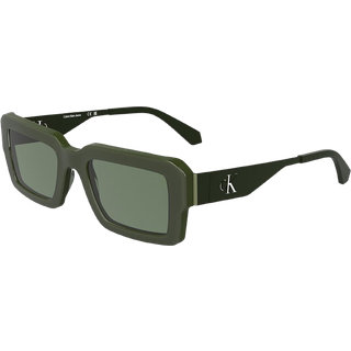 Calvin Klein Unisex CKJ25606S 300 Solbriller Acetat Grøn Firkantet Normal