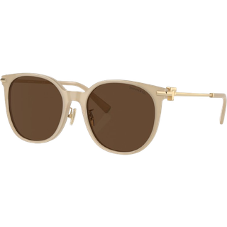 Tiffany & Co. TF4224D Asian Fit 84183G 56 Solbriller Kvinder Hvid - Opal Ivory White Brown - 56mm