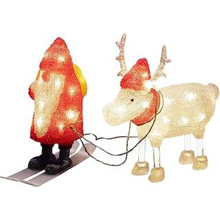 Konstsmide Konstsmide Julemand med rensdyr, Juledekoration 40 LED 6239-103