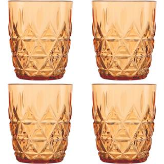 Sagaform Picknick Juni vandglas 28 cl 4-pak Amber