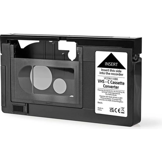 Nedis VCON110BK - video cassette adapter (VHS-C to VHS)