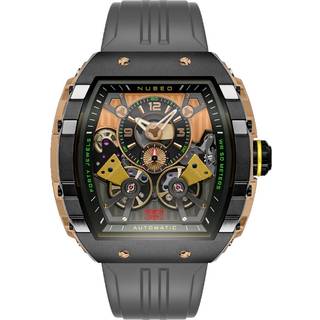 Nubeo NB-6100-06 Herrenuhr Magellan Double Barrel Automatik 48mm 5ATM