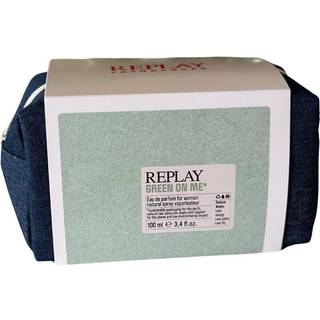Giftset Replay Green On Me Woman Edp 100ml + Pochette