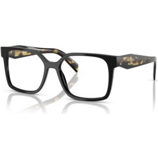 Prada Kvinde PR B03V 3891O1 Optiske stel Acetat Sort Transparent Firkantet Normal