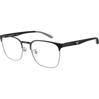 Emporio Armani EA1135D Asian Fit 3051 55 Briller Mænd Black - Matte Silver - 55mm
