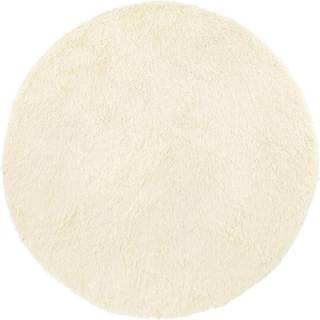 shaggy gulvtæppe NAVARRA 160x160 cm høje luv cremefarvet