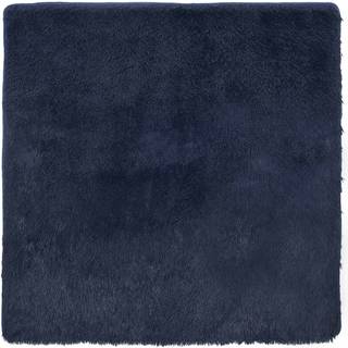 shaggy gulvtæppe NAVARRA 200x200cm høje luv polyester marineblå