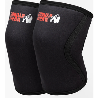 Gorilla Wear 7 mm Knee Sleeves, S, Black
