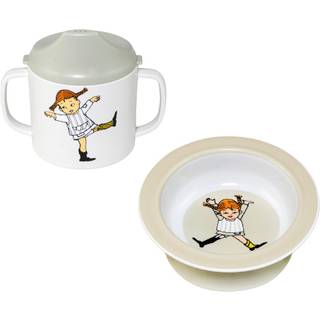 Pippi Langstrømpe Cirkus Spisesæt, Beige