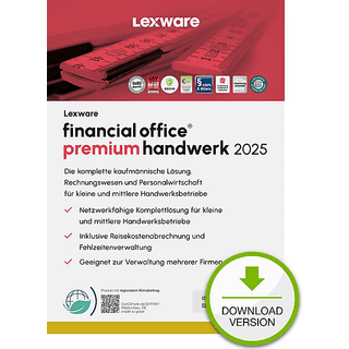 Lexware financial office premium handwerk 2025 Download Jahresversion (365-Tage) Regnskab 1 År