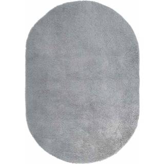 shaggy gulvtæppe NAVARRA 300x200 cm høje luv polyester sølvgrå