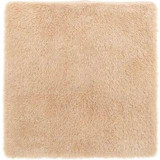 shaggy gulvtæppe NAVARRA 120x120 cm høje luv polyester beige