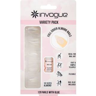 Invogue Full Cover Almond Nails 120 pcs