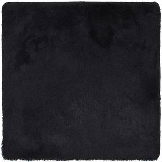 shaggy gulvtæppe NAVARRA 160x160 cm høje luv polyester sort