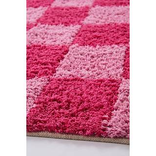 MELA bomuldsgulvtæppe - Rosa