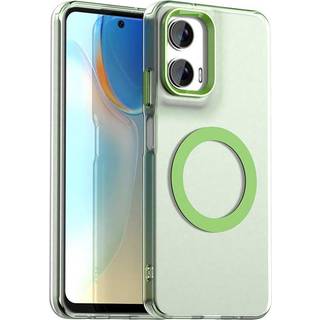 EIDERWOOD Motorola Moto G35 5G Hybrid Plast Mobil Cover - MagSafe Kompatibel - Gennemsigtig / Grøn