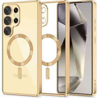 Samsung Galaxy S25 Ultra Tech-Protect MagFlex Cover - MagSafe-kompatibelt - Klar / Guld