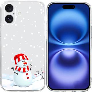 iPhone 16 - EIDERWOOD Jule Cover Fleksibelt Plastik - Snemand i Sneen