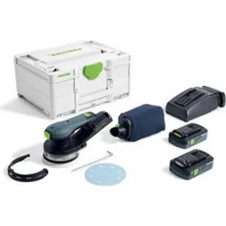 Excentersliber Festool ETSC 2 125 4,0 I-Plus; 18 V; 2x4,0 Ah batt.