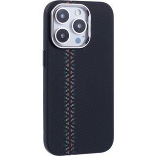 iPhone 13 Pro - EIDERWOOD Mønstret Carbon Cover - MagSafe Kompatibel - Green/Black