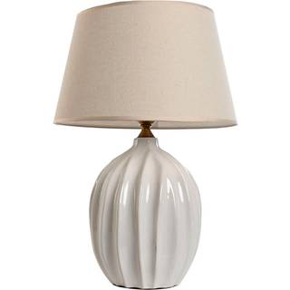 Bordlampe Home ESPRIT Hvid Porcelæn 50 W 220 V 40 x 40 x 60 cm