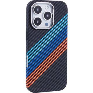 EIDERWOOD Mønstret Carbon Cover - iPhone 16 Pro - MagSafe Kompatibel - Colorful Stripes