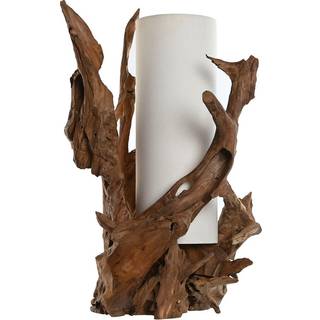 Bordlampe Home ESPRIT Jern Teak 30 X 55 X 80 cm