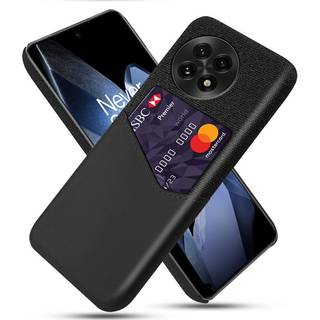 EIDERWOOD - OnePlus 13 Beskyttelsescover i Kunstlæder med Kortlomme og Robust Yderside - Sort