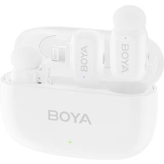Boya Mini 13 Trådløs Mikrofon - USB-C & Lightning - Hvid