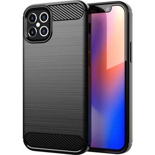 SKALO iPhone 12 Mini Armor Carbon Stødsikker TPU-cover - Sort