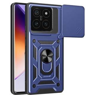 Xiaomi 14T Pro Roterende Ring Hybrid Cover med Kameraskjold - Blå