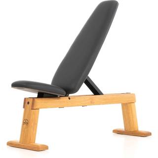 NOHRD WeightBench træningsbænk Egetræ - ægte læder