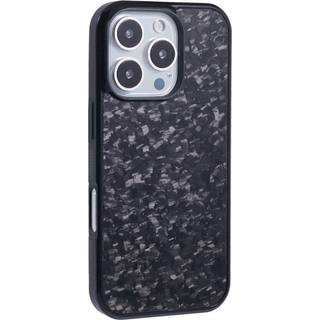 EIDERWOOD iPhone 16 Pro Carbon Cover m. Skridsikker Kant - MagSafe Kompatibelt - Sort