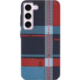 EIDERWOOD Mønstret Carbon Cover - Samsung Galaxy S23 - MagSafe Kompatibel - Light Checkered Pattern