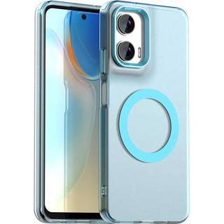 EIDERWOOD Motorola Moto G35 5G Hybrid Plast Mobil Cover - MagSafe Kompatibel - Gennemsigtig / Lyseblå
