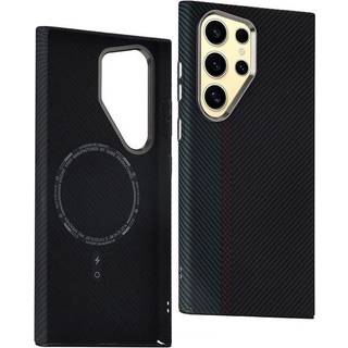 Samsung Galaxy S23 Ultra - EIDERWOOD Mønstret Carbon Cover - MagSafe Kompatibel - Dark Colored Pattern