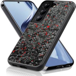 EIDERWOOD Samsung Galaxy S23 Aramid Cover m. Skridsikker Kant - MagSafe Kompatibelt - Rød